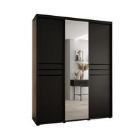 SCHWEBETÜRENSCHRANK 235,2/200/45 3-türig - Schwarz, Holz/Metall (200/235/45cm) - Abiks Möbel