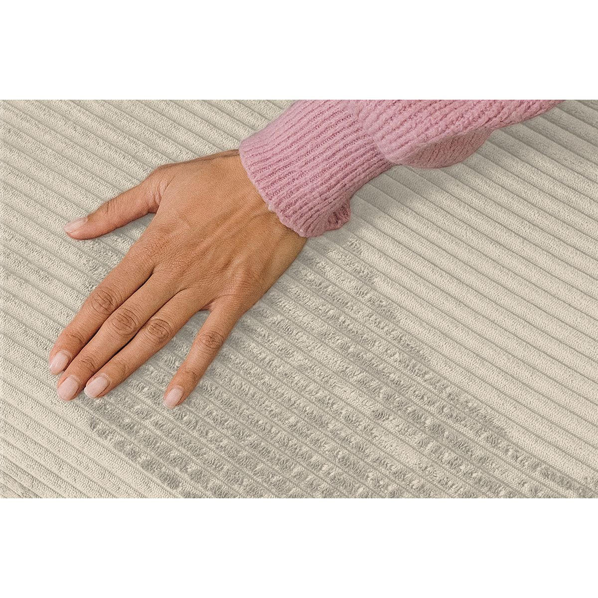2-3-SITZER-SCHLAFSOFA aus beigefarbenem Cord - Beige, Textil (95/70.5/190cm) - Kimo