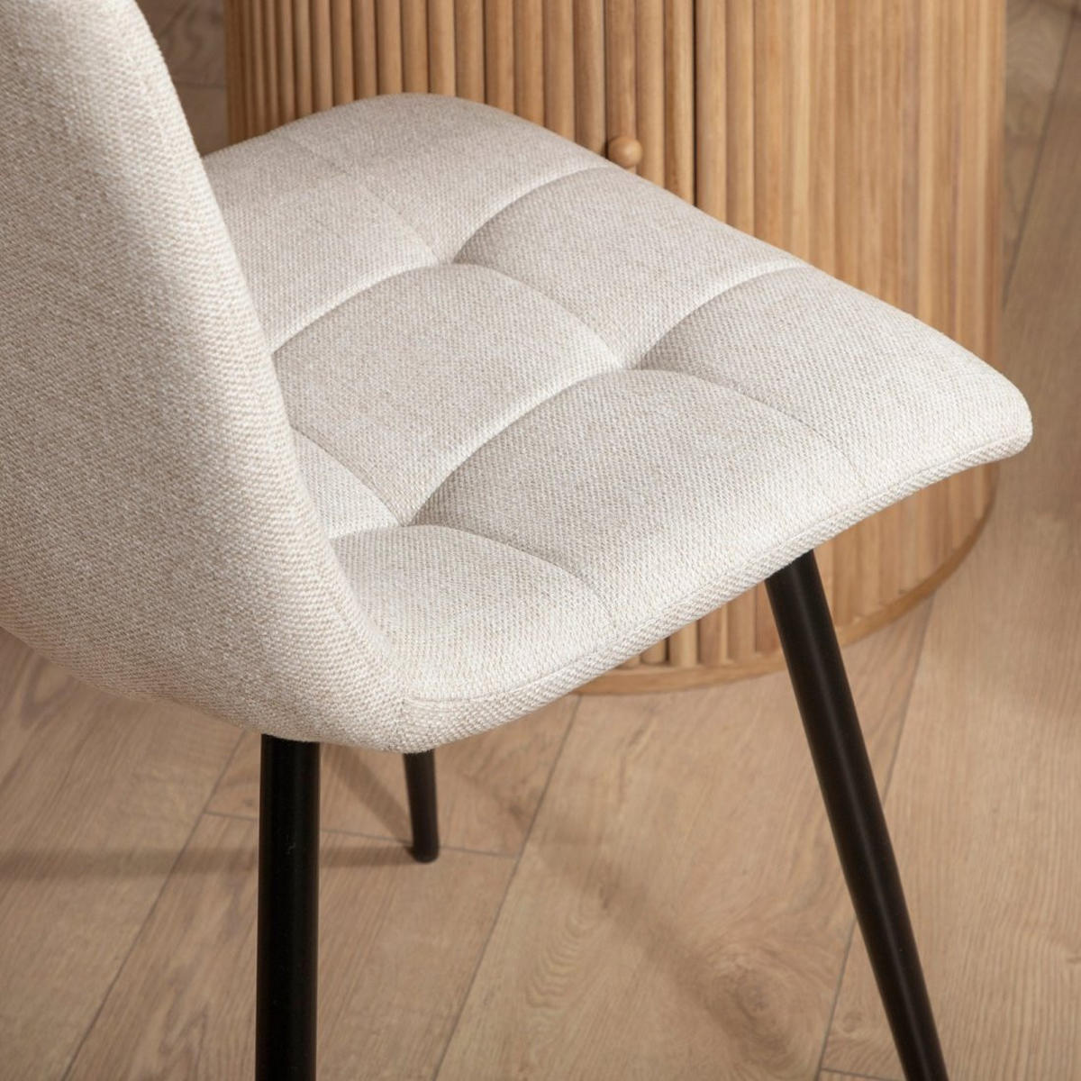 ESSZIMMERSTUHL Ailan Beige 43 cm x 88 cm - Beige, Textil (43/88/56cm) - Klast Home