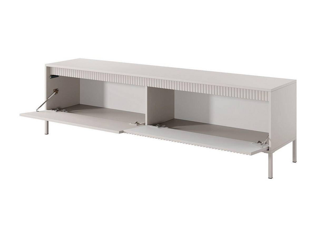TV-MÖBEL mit 2 Türen - MDF - Beige - NURSEMA - Beige, Holz (187.1/53.4/39.5cm) - Vente-Unique