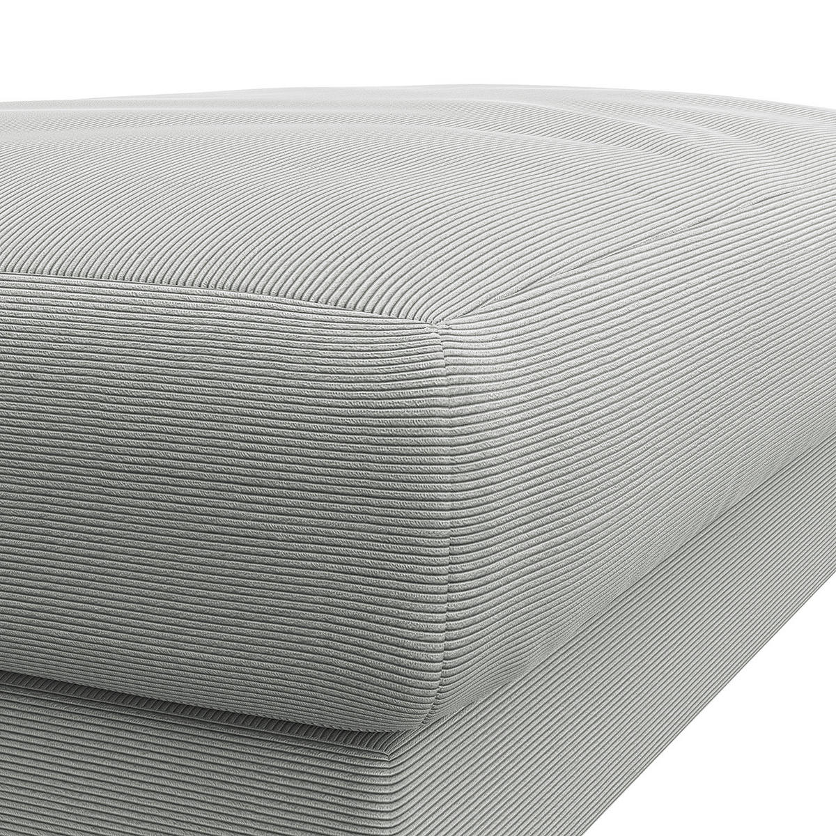 POLSTERHOCKER - Schwarz/Grau, Holz/Kunststoff (107/41/77cm) - home24