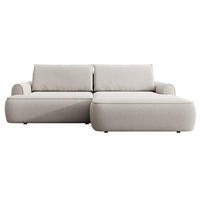 ECKSOFA 250 cm Mareno mit Bettkasten, Schlaffunktion, Rechts, Hellgrau - Hellgrau, Holz (146/250cm) - Emporius