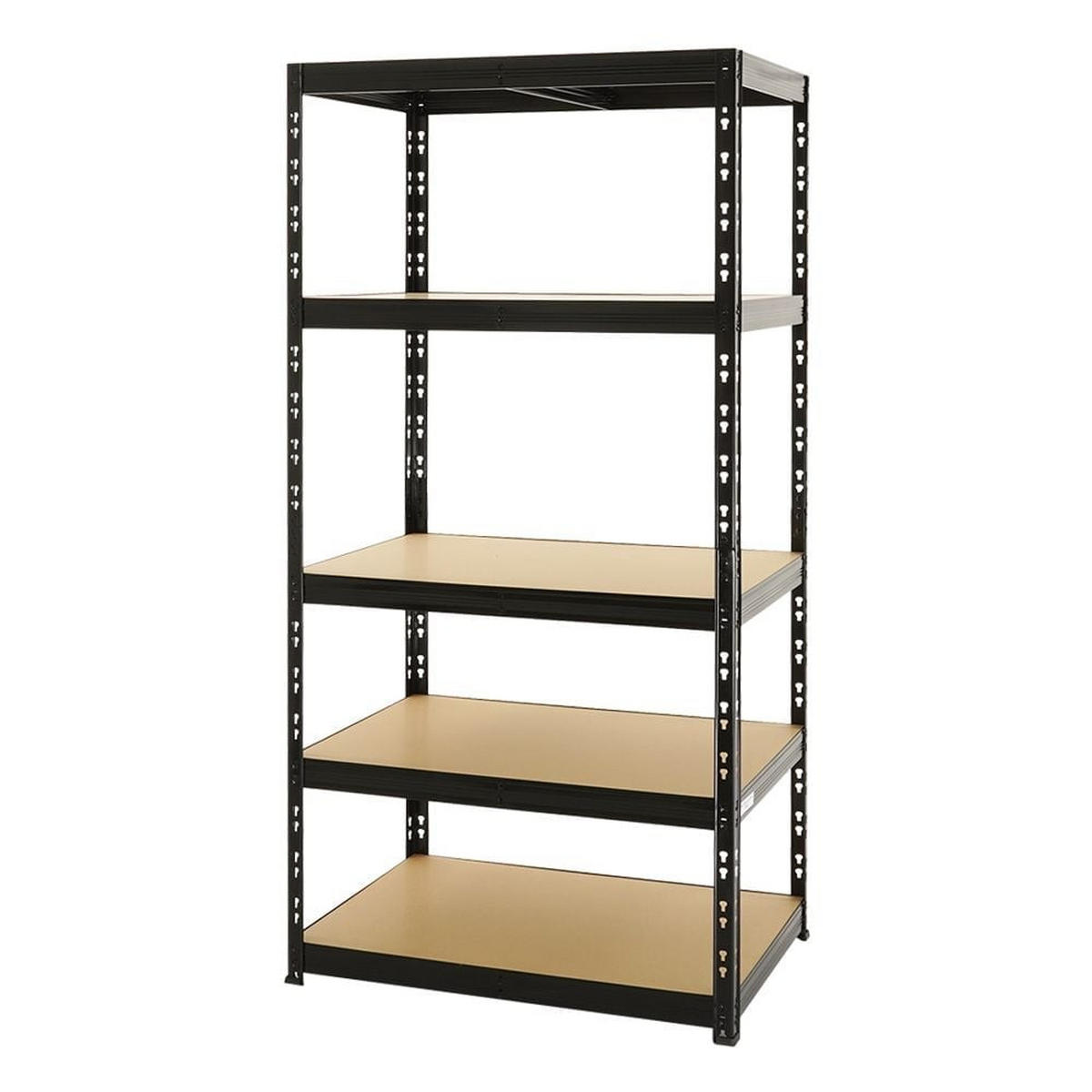 ECKREGAL und 2 Schwerlastregale 180x90x60cm Schwarz - Schwarz, Metall (90/180/60cm) - PROREGAL