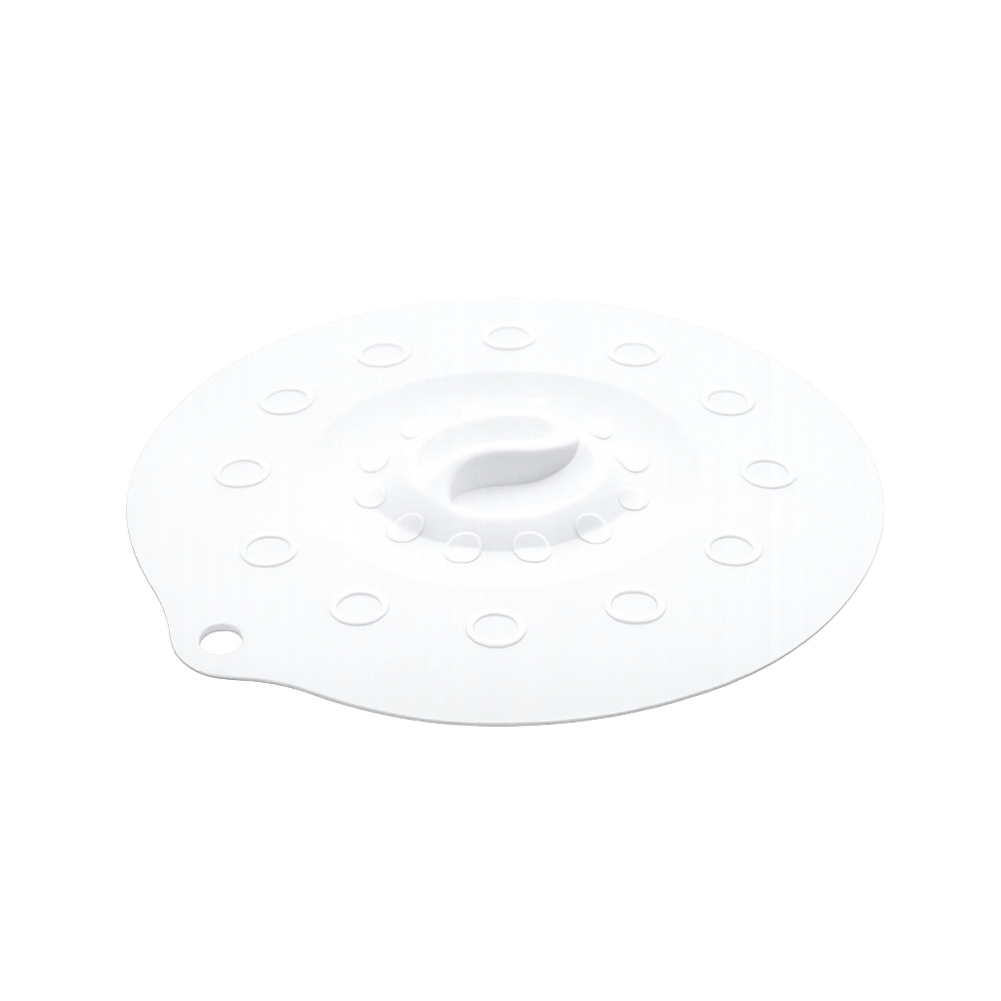 SILIKONDECKEL 23cm „FUNNY KITCHEN“ weiß - Weiß, Kunststoff (23cm) - Magu Cera