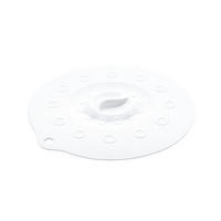 SILIKONDECKEL 23cm „FUNNY KITCHEN“ weiß - Weiß, Kunststoff (23cm) - Magu Cera