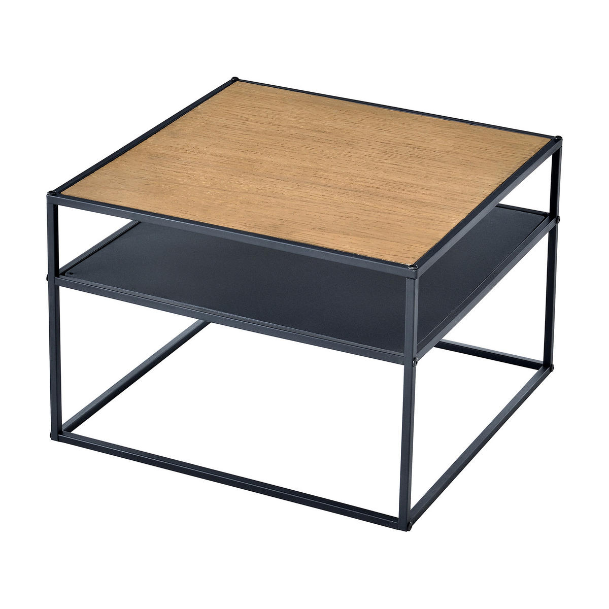 BEISTELLTISCH Quinisut 55/55/40 - Schwarz, Holzwerkstoff (55/55/40cm) - [en.casa]