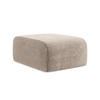 POUF Chenille Stoff Beige - Schwarz/Cappuccino, Holzwerkstoff/Kunststoff (72/42/94cm) - Makamii