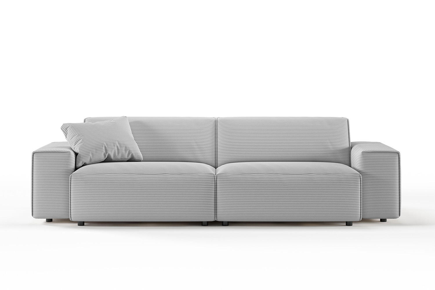 Kawola Sofa Hellgrau 256x71x101 cm