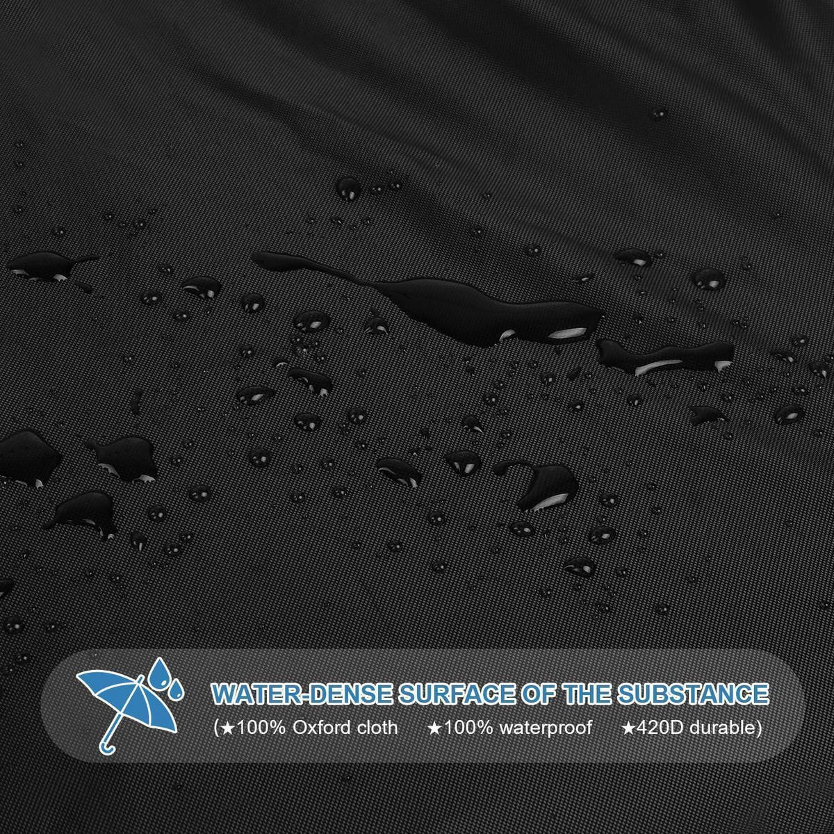 ABDECKHAUBE für Tischgrill 80 x 60 x 25 cm Wasserdicht - Schwarz, Kunststoff (1/1/1cm)