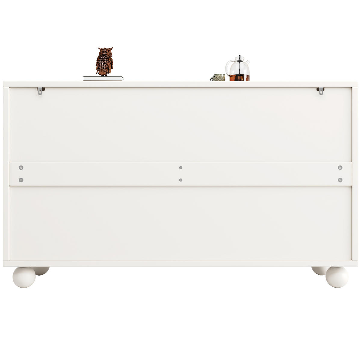 KOMODA 120 cm bílá se 2 dvířky a nastavitelnou policí v moderním designu - bílá, kompozitní dřevo (120/71/35cm) - Urban Meuble