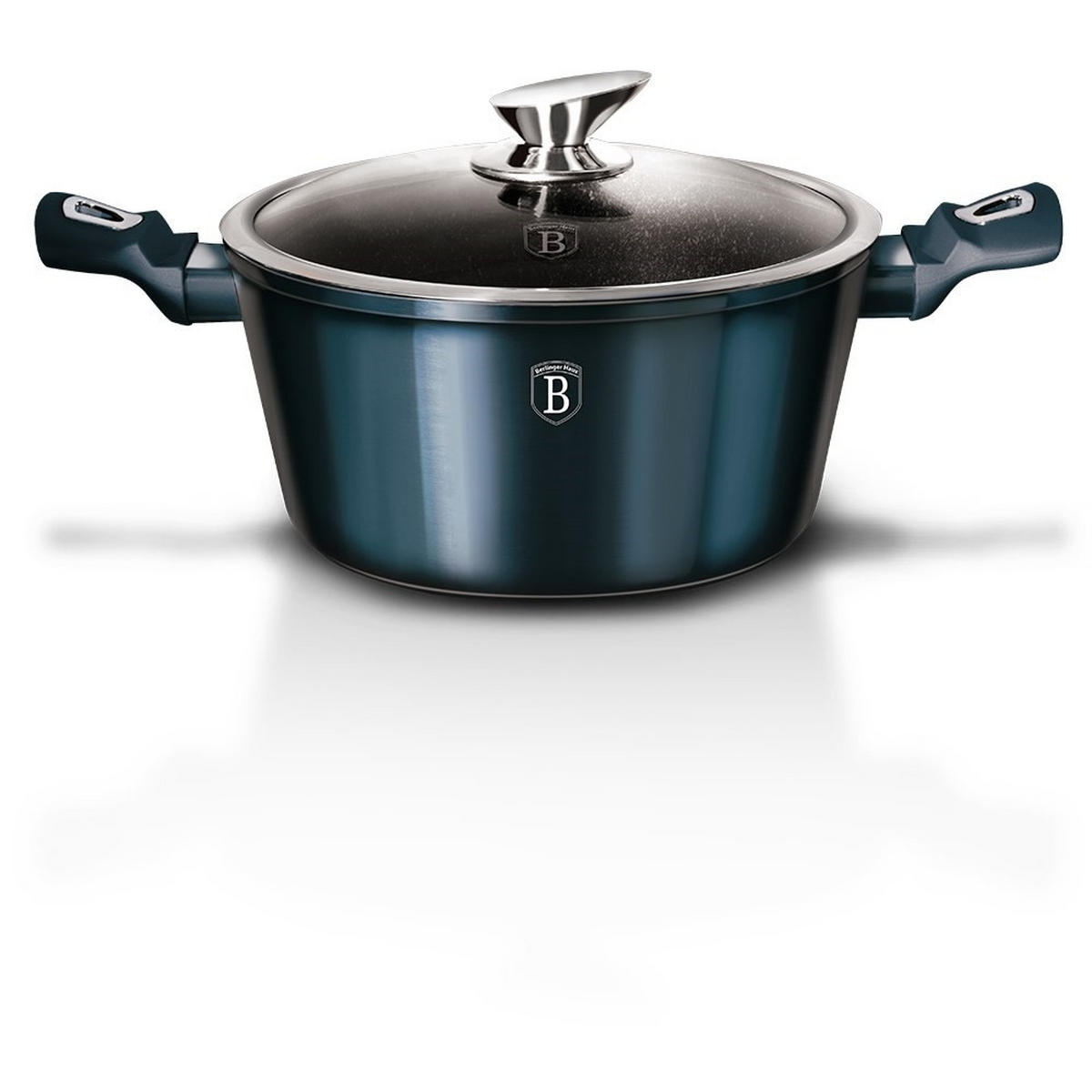 TOPF Blau 24/24/11.4 cm BH1879 - Blau, Metall (24cm) - Berlinger Haus