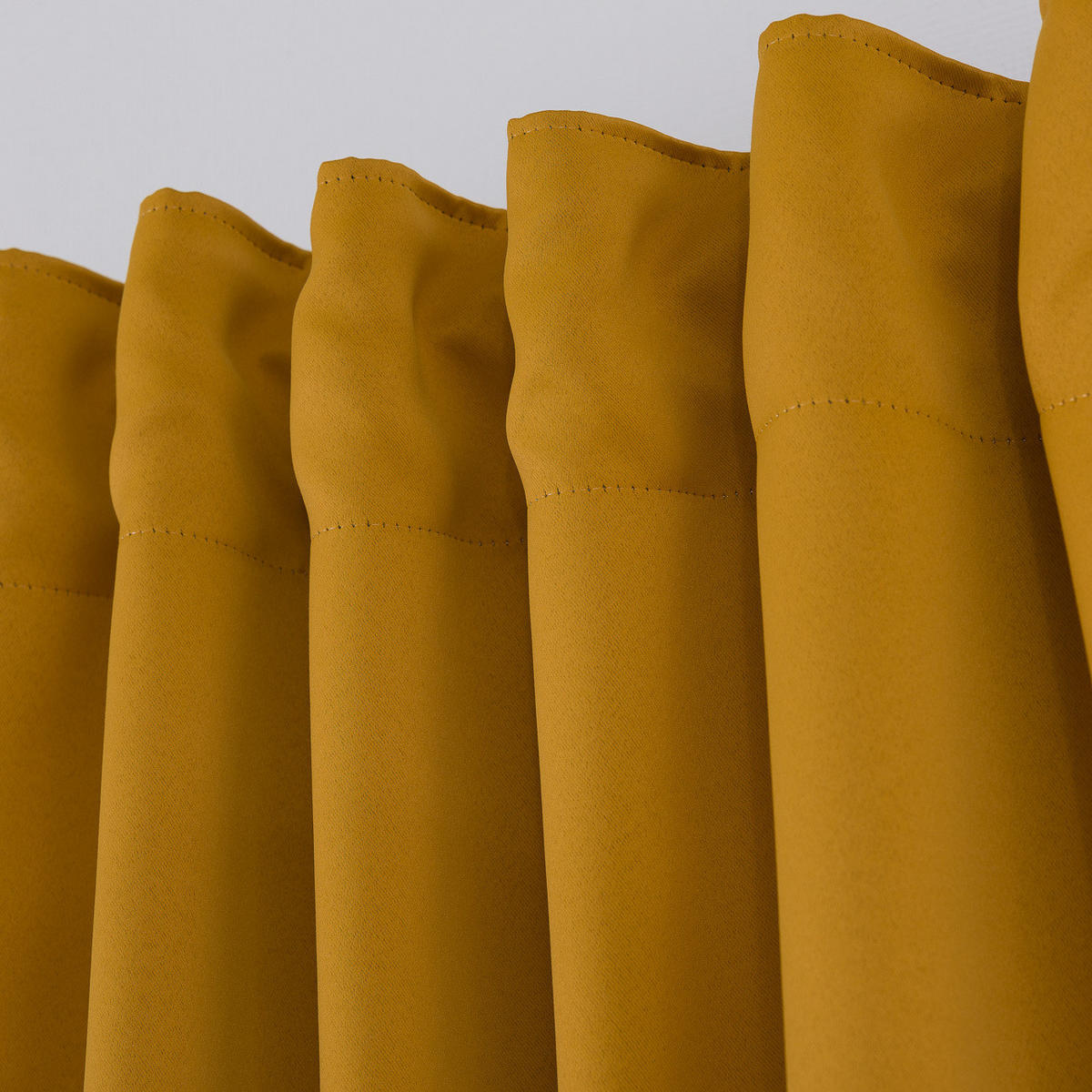 VERDUNKELUNGSVORHANG mit Schlaufenband 140x280 cm honiggelb - Gelb, Textil (140/280/1cm) - Dekoria