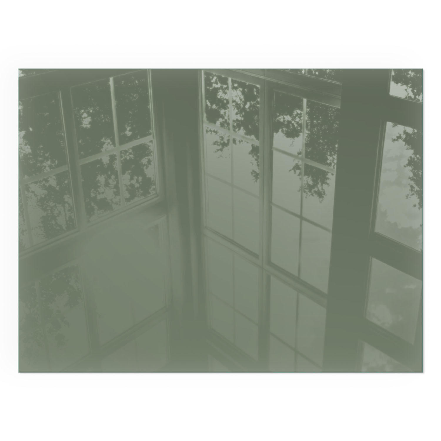 GLASPLATTE für Kamin 80x60 cm - Grün, Glas (80/60/0.4cm) - TULUP