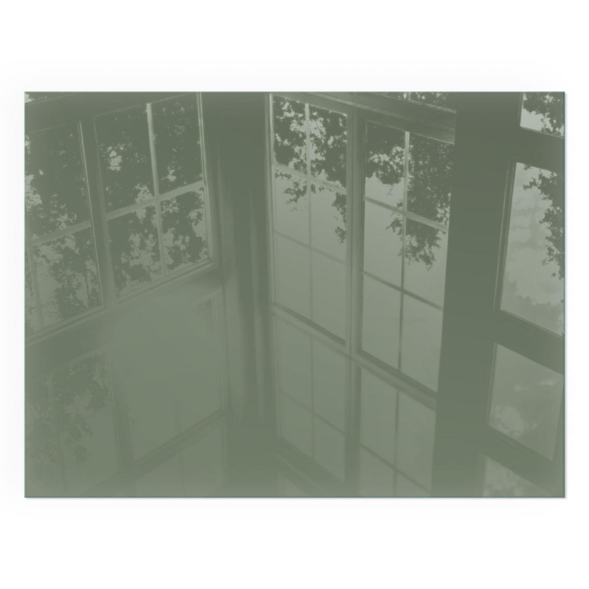 GLASPLATTE für Kamin 80x60 cm - Grün, Glas (80/60/0.4cm) - TULUP