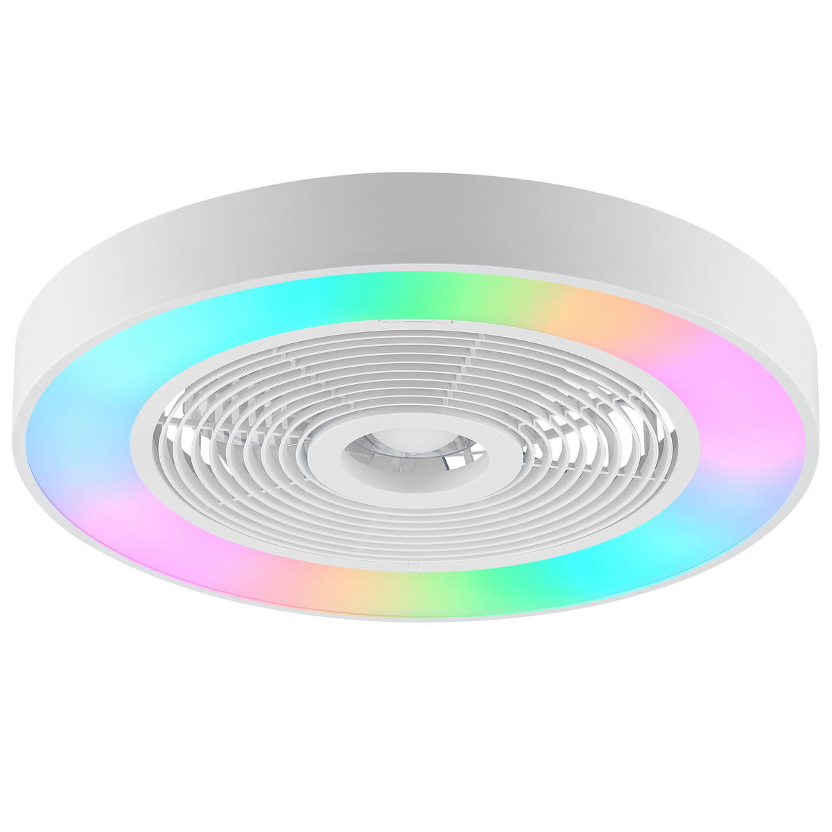 LED DECKENLEUCHTE Catania Weiß 48,6/48,6/13,7 cm - Weiß, Kunststoff (48.6/48.6/13.7cm) - Brilliant