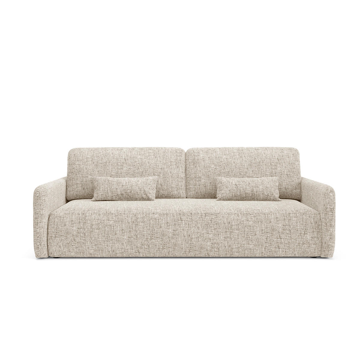 SOFA Lazare 3 Sitzplätze Hellgrau - Grau, Holz (217/86/102cm) - Petits-meubles