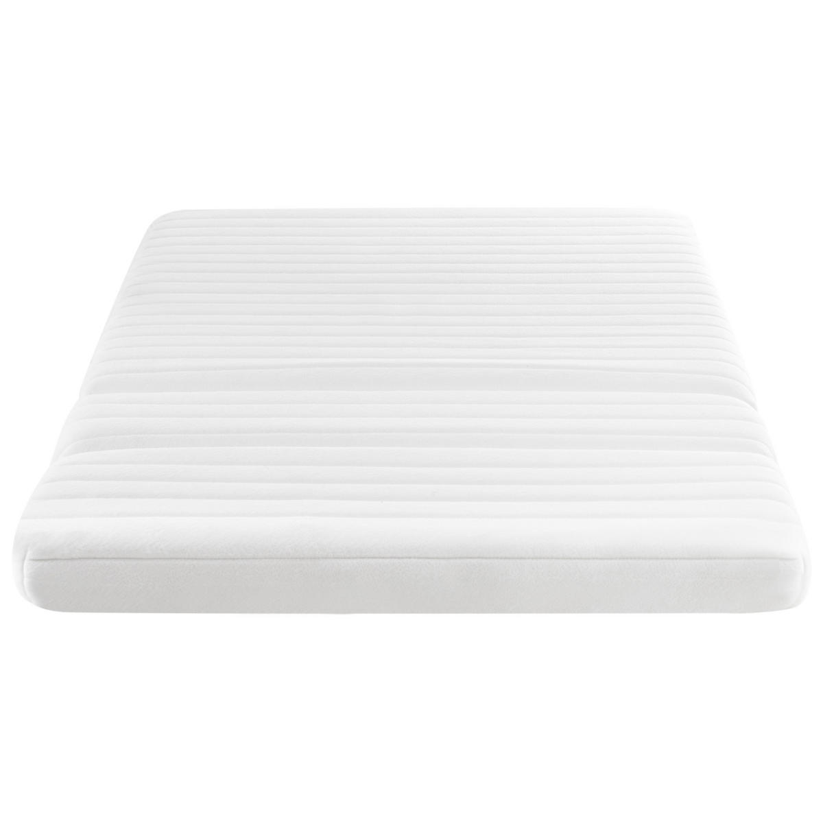 SKUMMADRASS för växande säng H2/3 medium 90/130/160/200 cm Clever - Vit, Textil (90/130cm) - Beliani