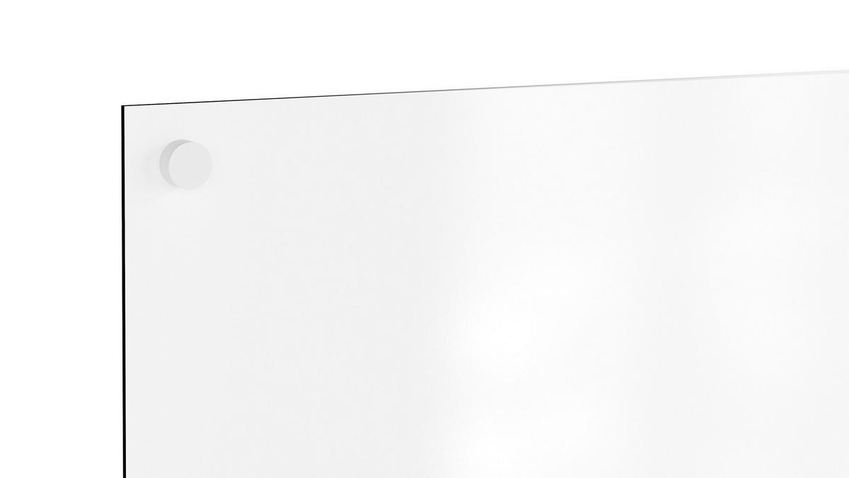 MAGNETPLATTE rahmenloses SLIMboard – Magnetisches trocken abwischbares Whiteboard 60×30 cm - Weiß, Metall (60/40/0.3cm) - ALLboards