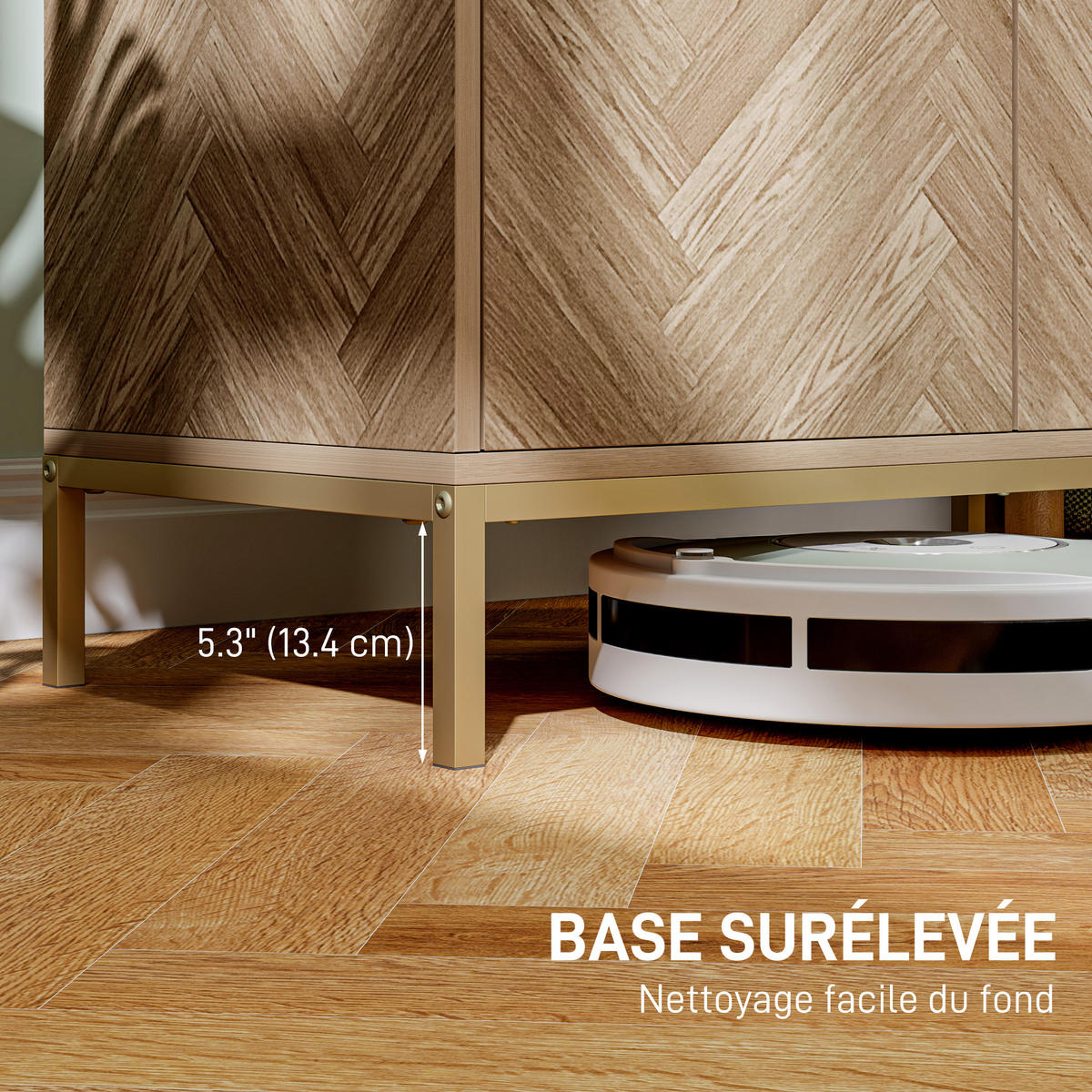 SIDEBOARD Eiche-Nachbildung, 2 Türen, 78/40/78 cm - Naturfarben, Holz (78/78/40cm) - PANGIVO