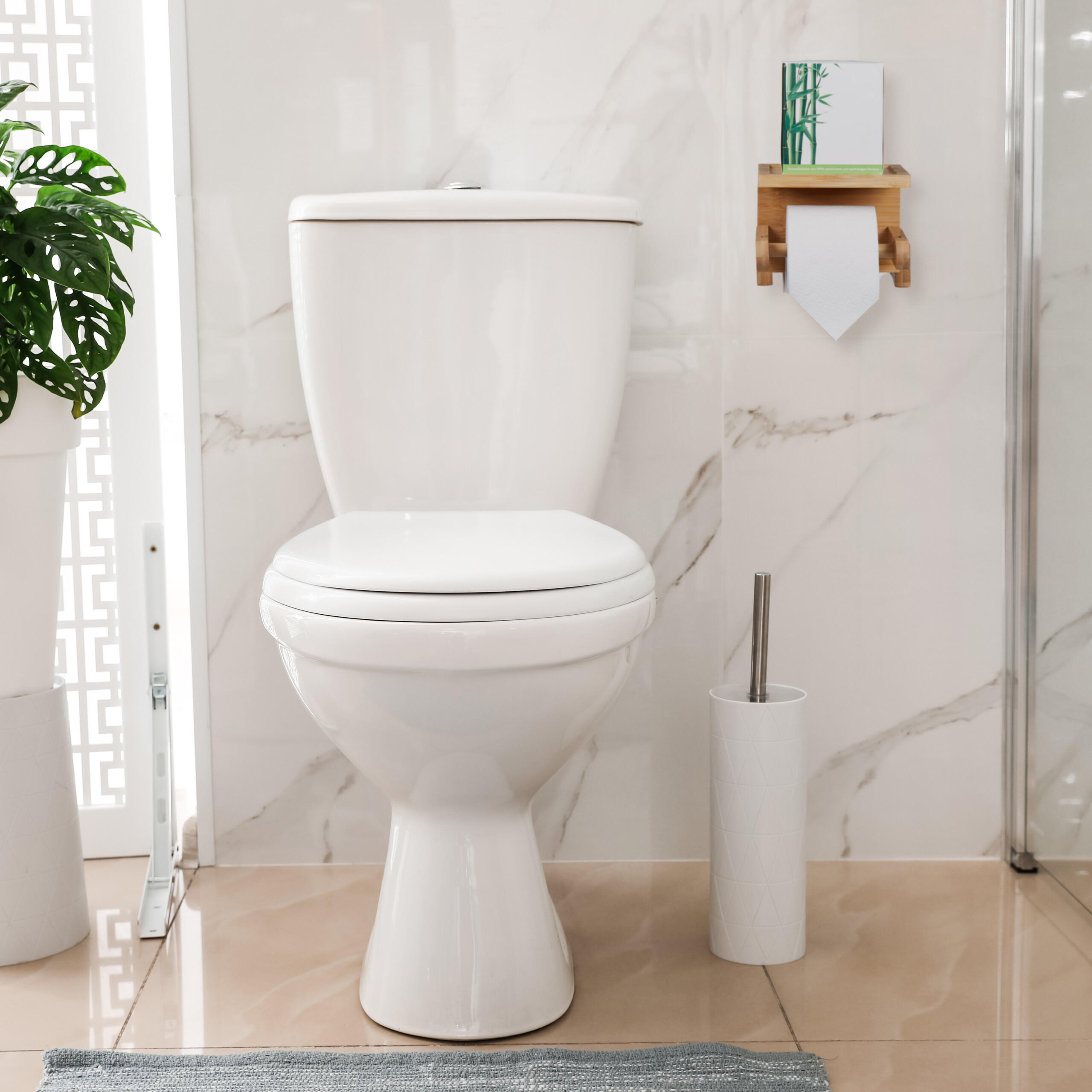 TOILETTENPAPIERHALTER - Hellbraun, Holz (16.5/12.5/12.5cm) - Relaxdays