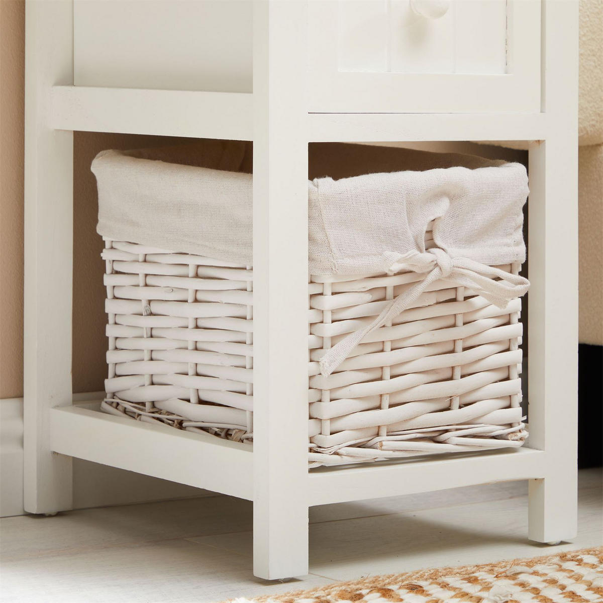 NACHTTISCH MESSINA - Weiß, Holzwerkstoff (28/46/31cm) - CARO-Möbel