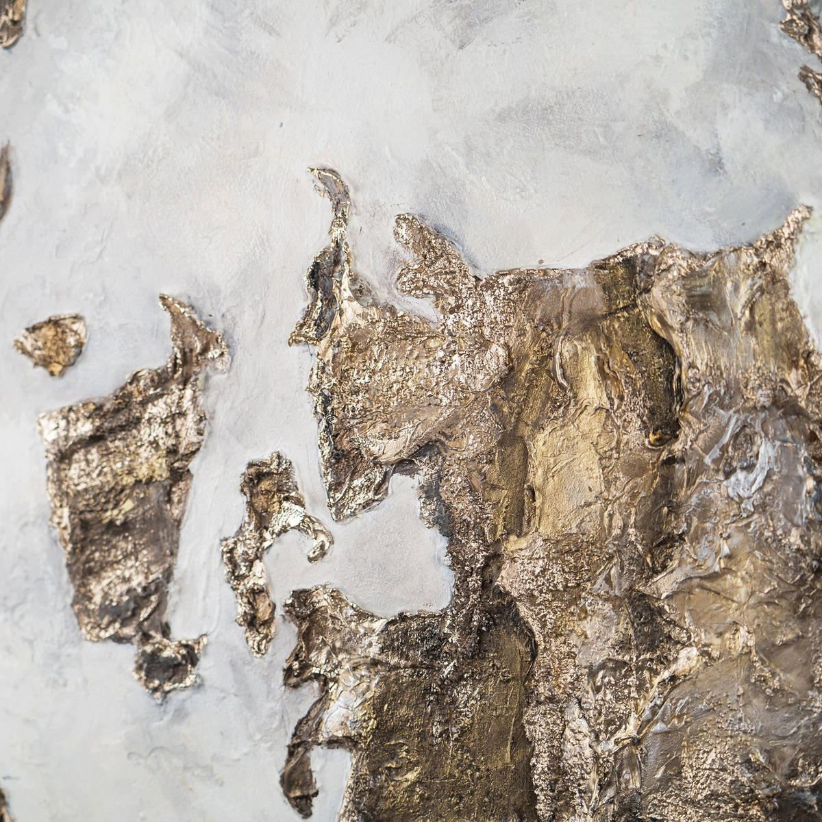 GEMÄLDE Goldene Erde nachtleuchtend 100 cm - Goldfarben, Holz (100/4cm) - YS-art gallery