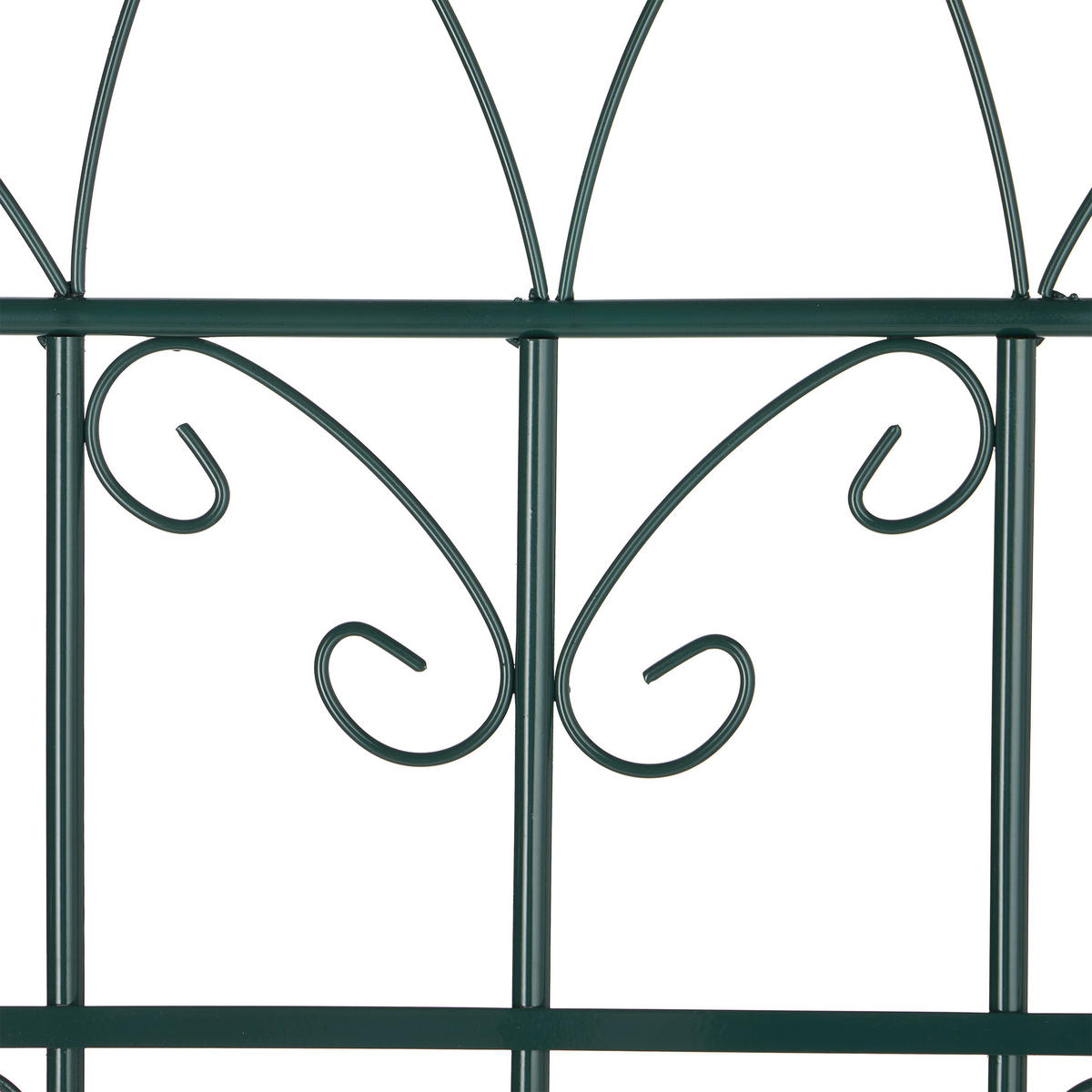 2XRANKGITTER - Dunkelgrün, Metall (50/220/2cm) - Relaxdays