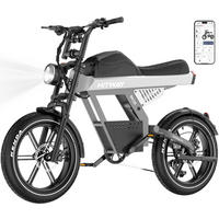 E-BIKE BK28 48V 25Ah Akku ,hydraulische Scheibenbremsen ,App und NFC 5-Gang-Verstellung - Grau, Metall (86cm) - HITWAY