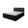 BOXBETT CEVANO 140x200 cm mit Matratze und Topper - Schwarz - Schwarz, Holz (140/200cm) - MASSENO