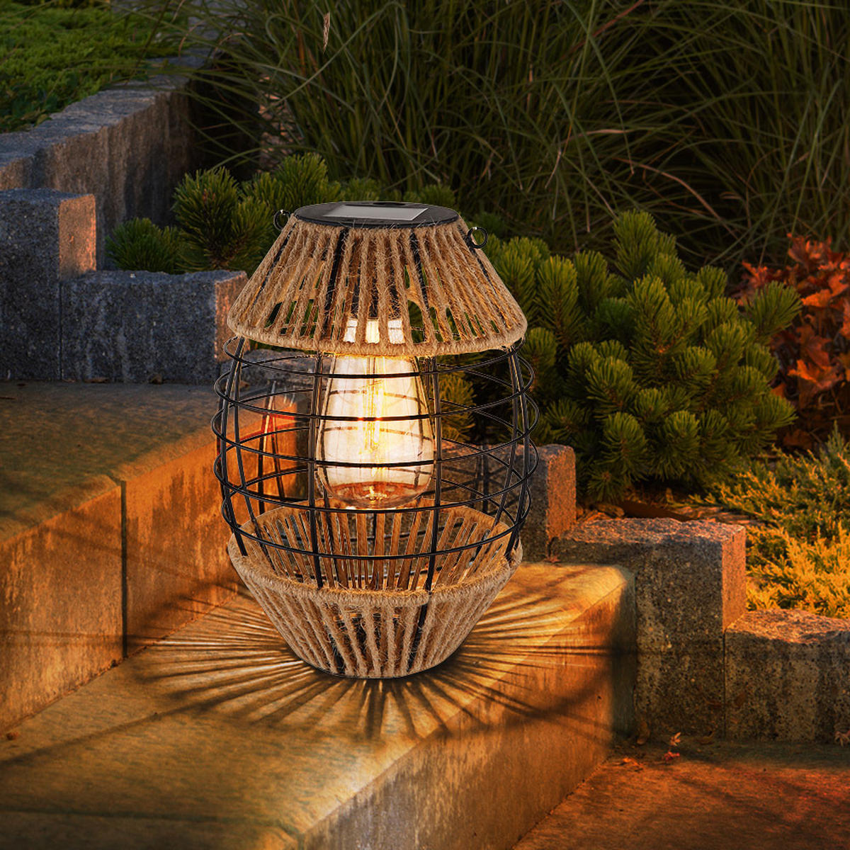 LED AUSSENLEUCHTE Metall Braun - Braun, Metall (16.5/16.5/40.5cm) - Globo Lighting