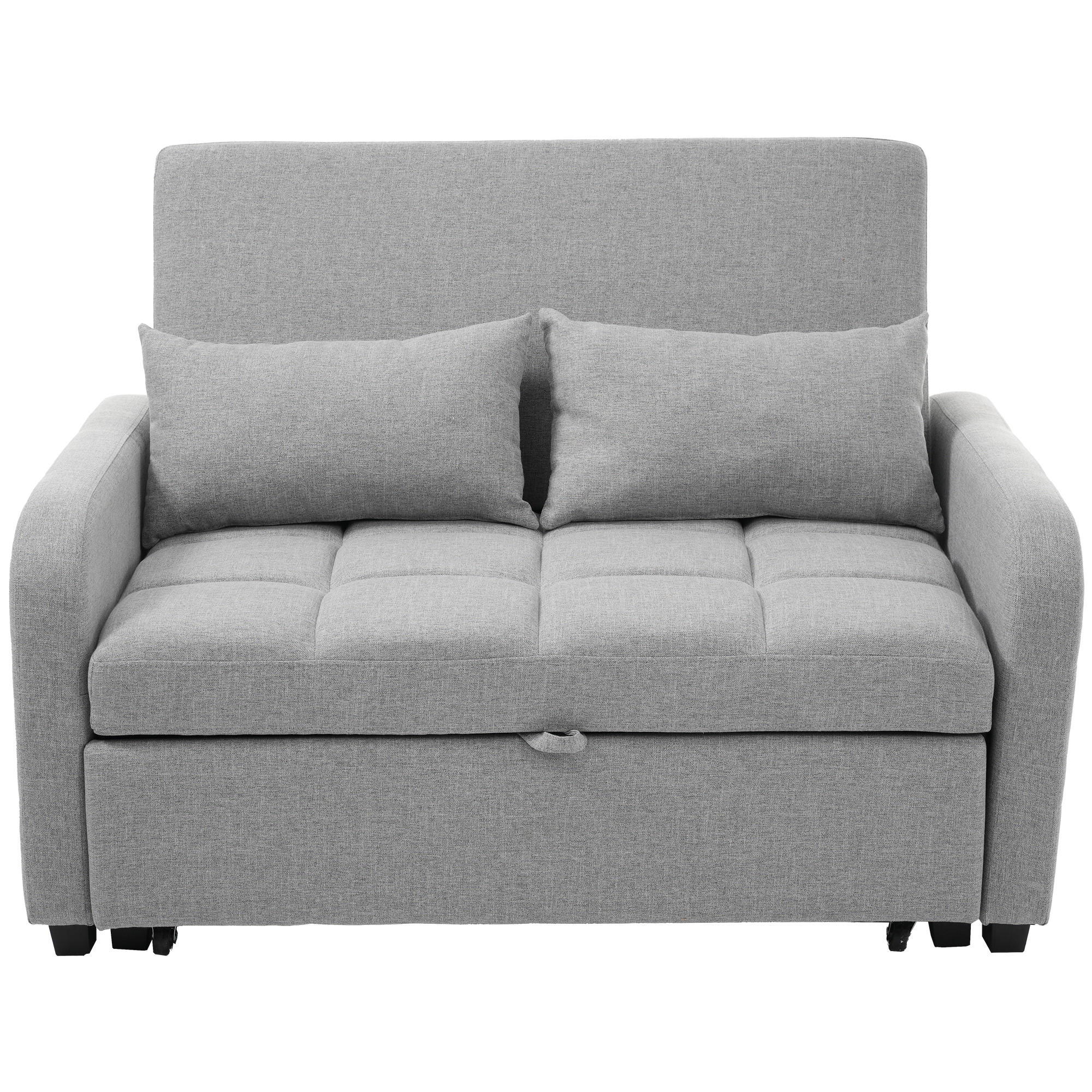 SCHLAFSESSEL multifunktional mit verstellbarem Rückenteil Antikgrau 127/75/94 cm - Grau, Kunststoff (127/94/75cm) - OKWISH