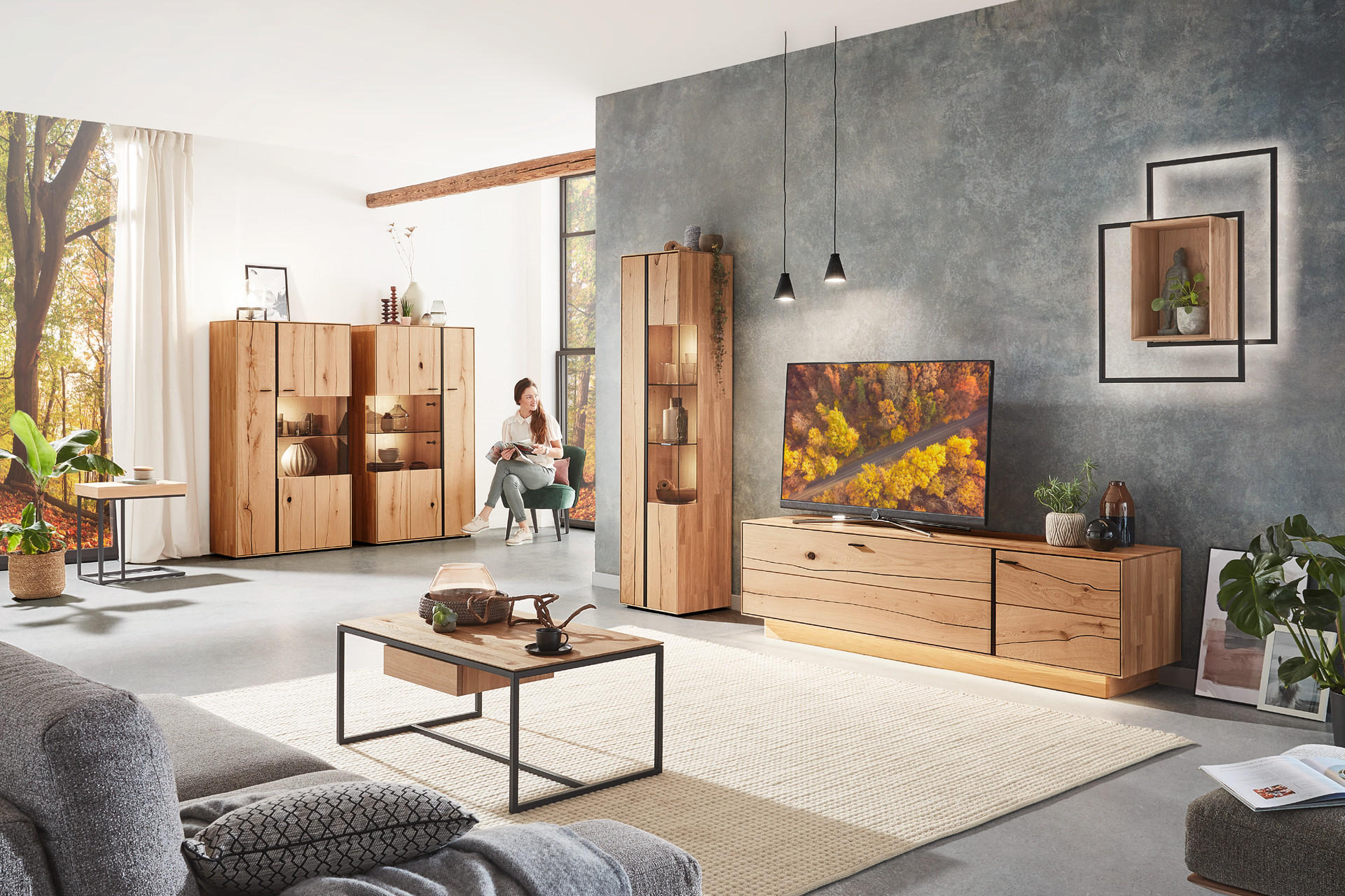 Massivholz Wohnzimmer
