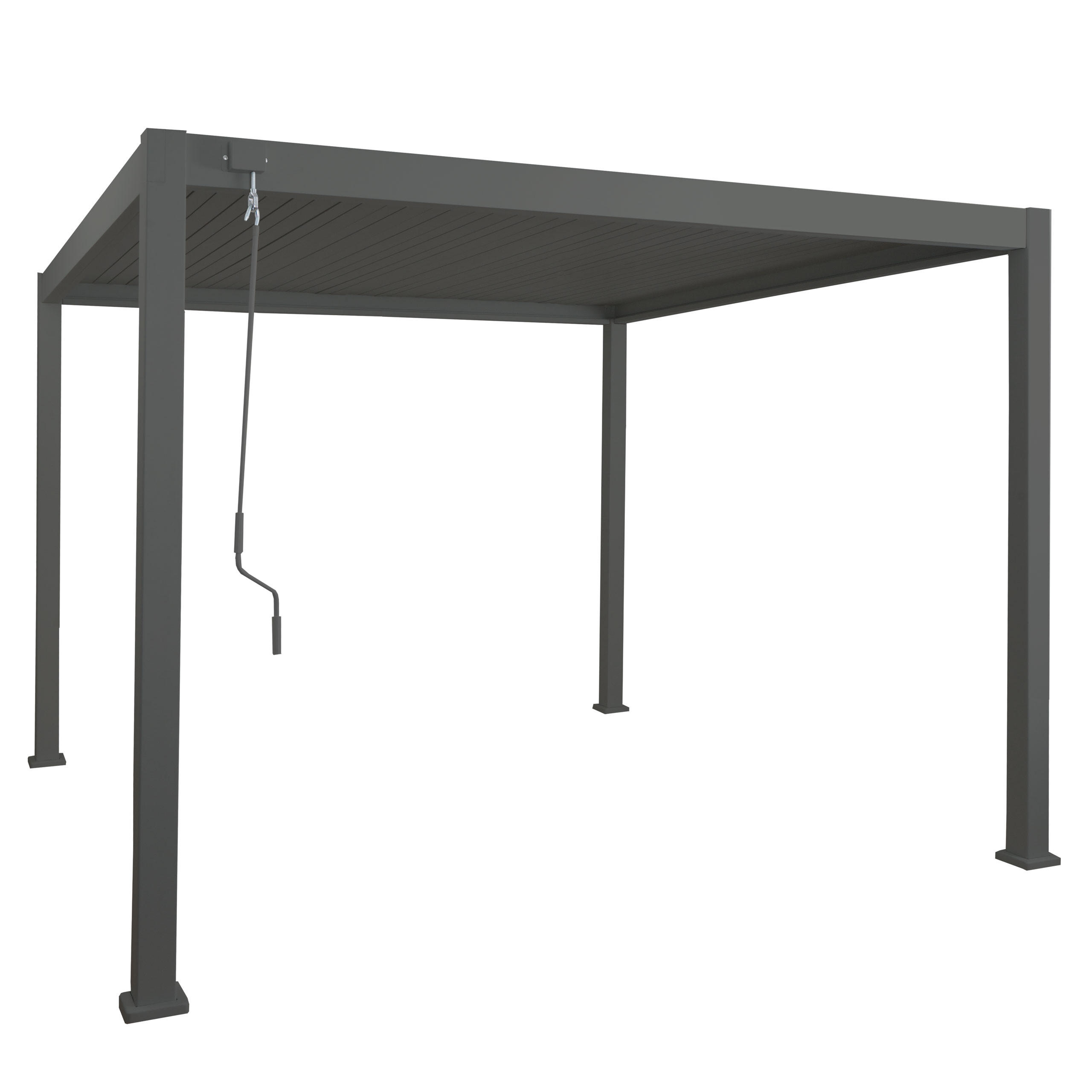 PERGOLA Anthrazit - Anthrazit, Metall (308/230/308cm) - MCW