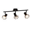 STRAHLER Chloris 3-flammig 49/10/20 cm - Schwarz, Metall (49/10/20cm) - Nettlife
