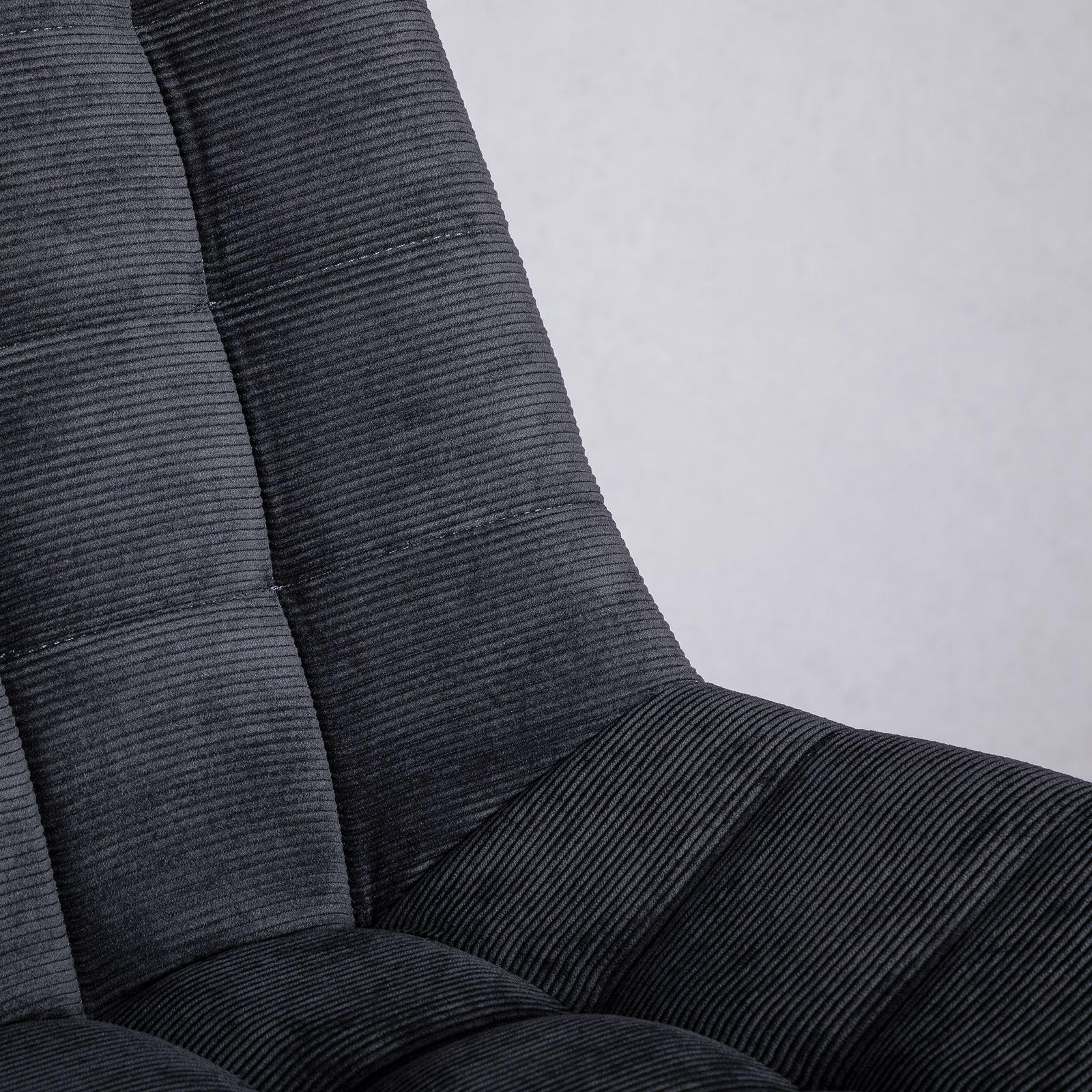 DREHSTUHL VASILO - Schwarz, Textil (54/80/61cm) - IDIMEX