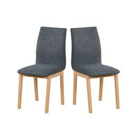 STUHL 2er LUNA 1 sonoma - Sonoma Eiche, Holz (43/94/40cm) - Leaf Design