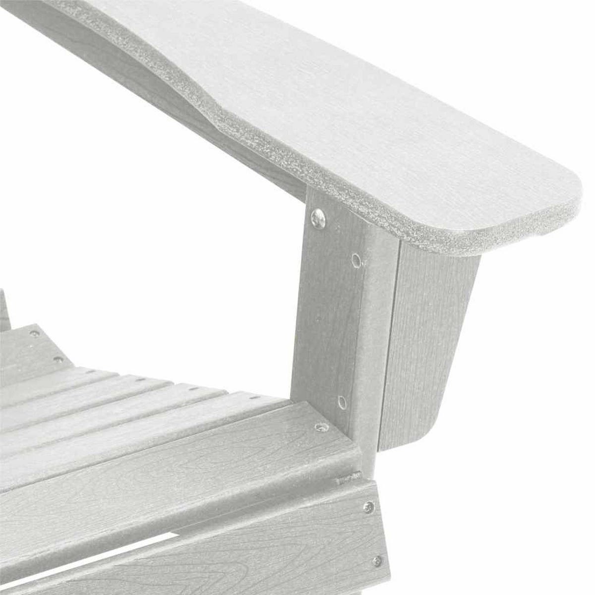 ADIRONDACK-STUHL Weiss 82/74/92 Cm Hdpe - Weiß, Kunststoff (74/92/82cm) - vidaXL