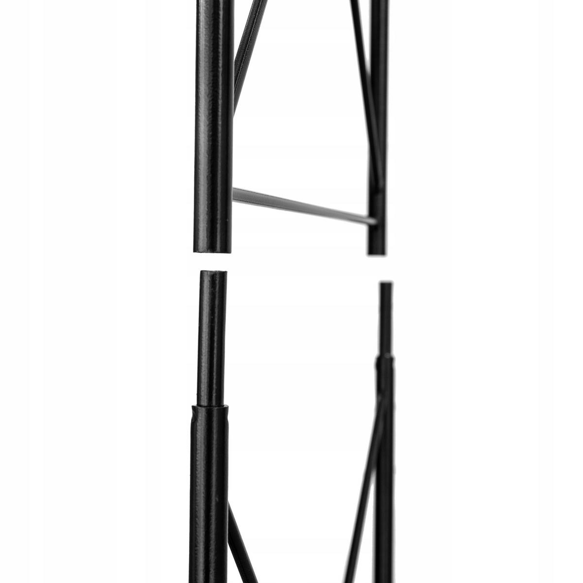 GARTENPERGOLA für Blumen, 255 cm, Schwarz - Schwarz, Metall (150/255cm) - KADAX