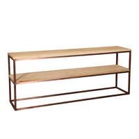 BEISTELLTISCH Zoah Braun 200/45/80cm - Braun, Metall (200/45/80cm) - PTMD Collection