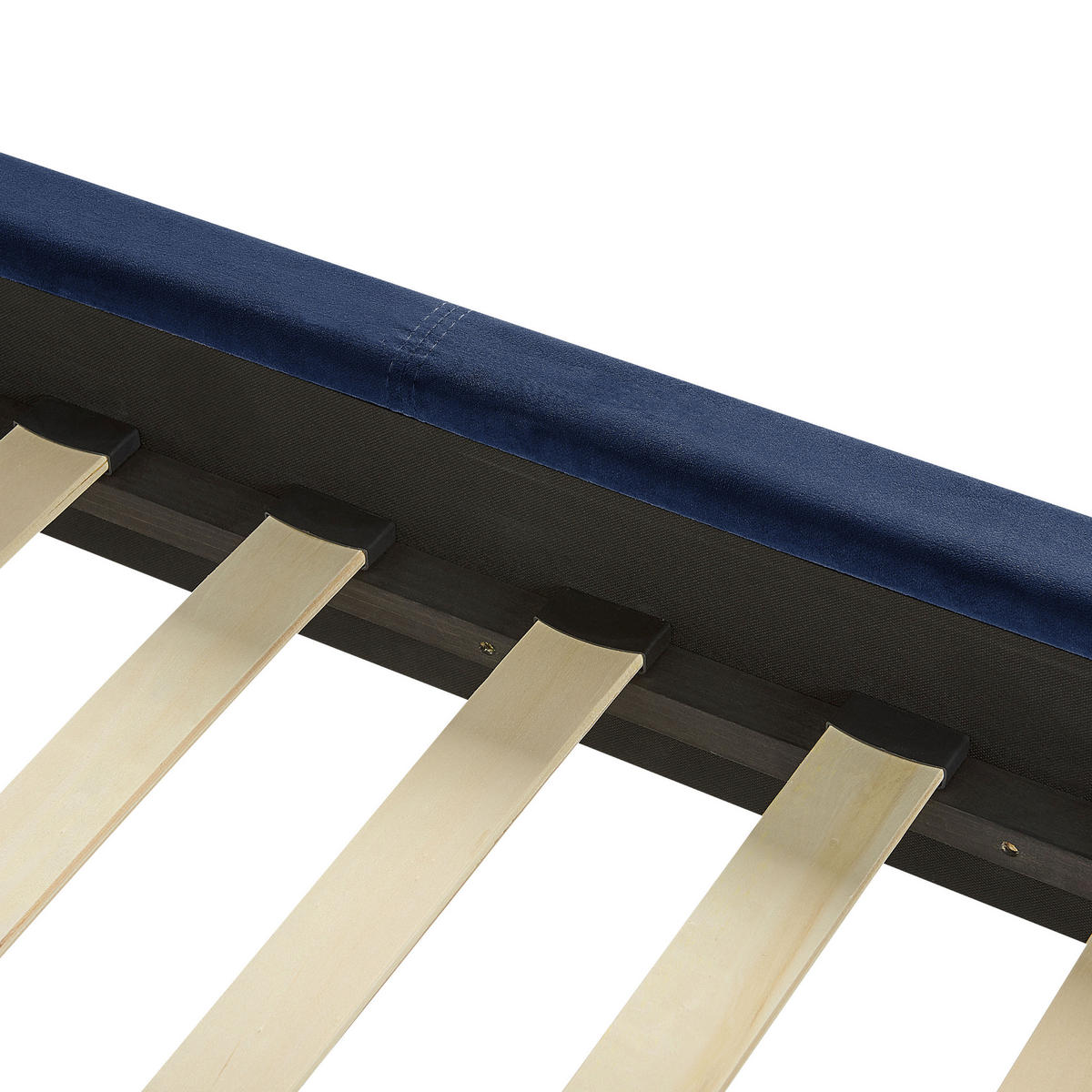 BETT mit Lattenrost 140x200 cm Blau Villette - Blau, Textil (140/200cm) - Beliani