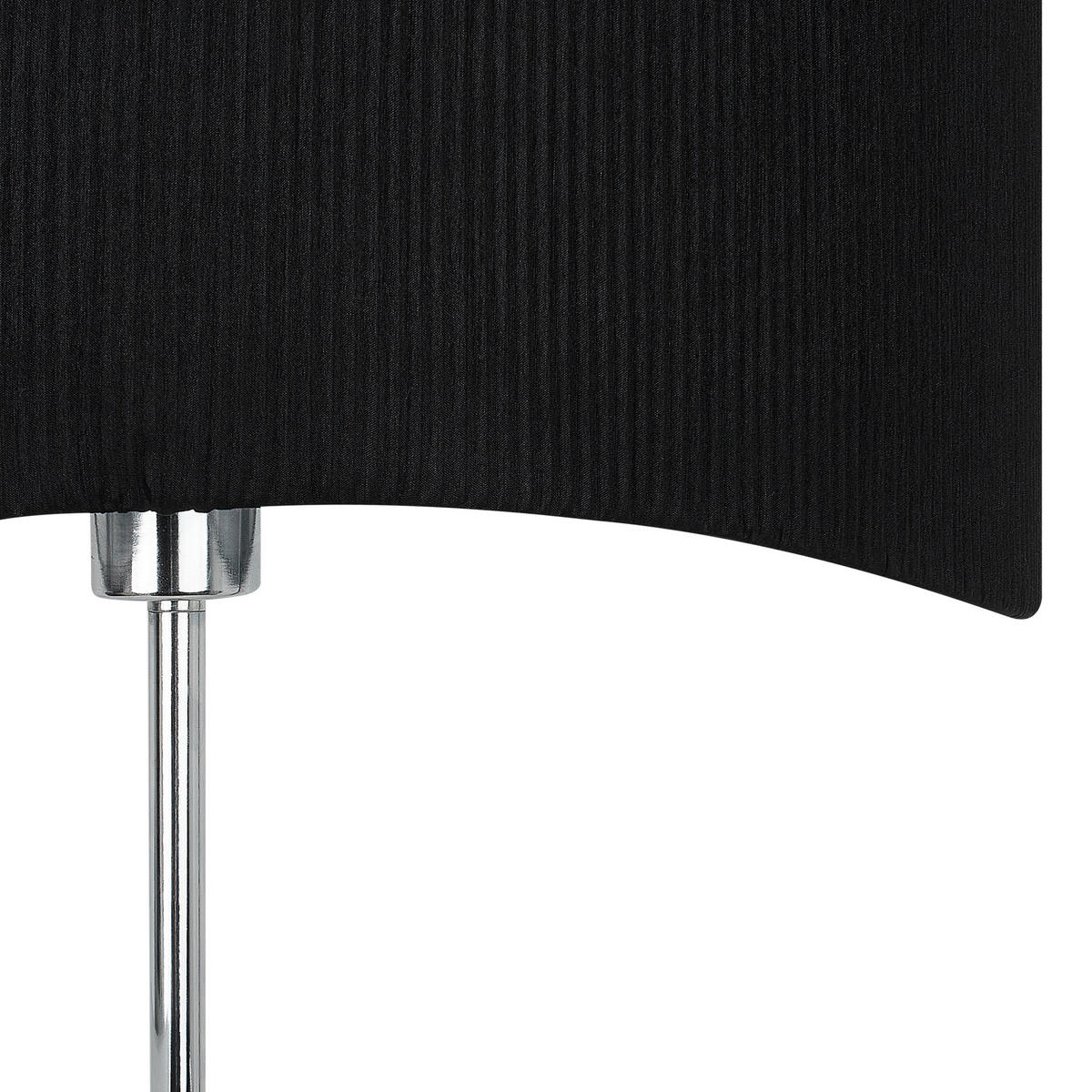 STEHLAMPE Silber/Schwarz Calvillo - Silberfarben/Schwarz, Metall (43/43/153cm) - Beliani