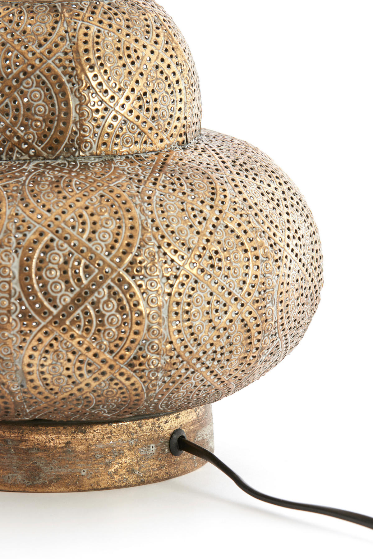 LAMPENSOCKEL Ryota Braun 26/26/34.5 cm - Braun, Metall (26/26/34.5cm) - Light & Living