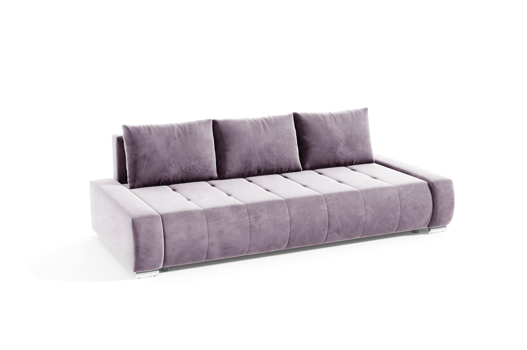 SCHLAFSOFA Vogar In Monolith - Violett, Holzwerkstoff/Textil (240/85/110cm) - Fun Möbel