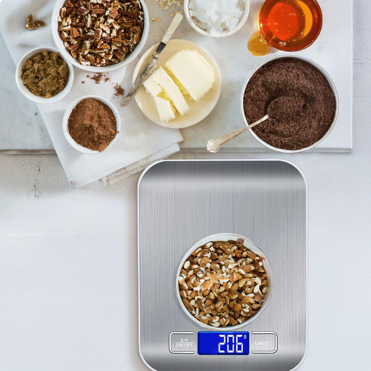 KÜCHENWAAGE - Silberfarben, Metall - KRUMAD