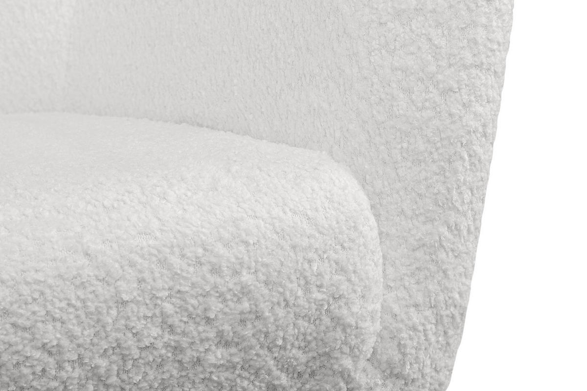 SCHAUKELSESSEL ADDUCTI breiter Sitz für mehr Komfort, Cremeweiß - Eichefarben/Creme, Holz/Textil (75/94/112cm) - KONSIMO®