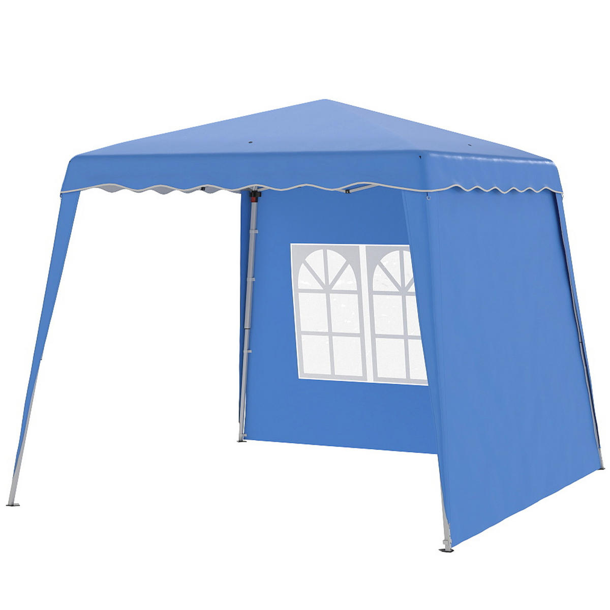 POP-UP-FALTZELT, 4×4m, zweifarbig - Dunkelblau, Textil (289/250/289cm) - Vallsero