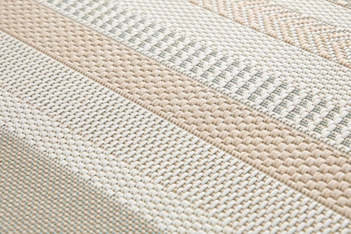 TEPPICH für Innen- und Außenbereich gestreift grün - Grün, Textil (160/230cm) - AFK Living