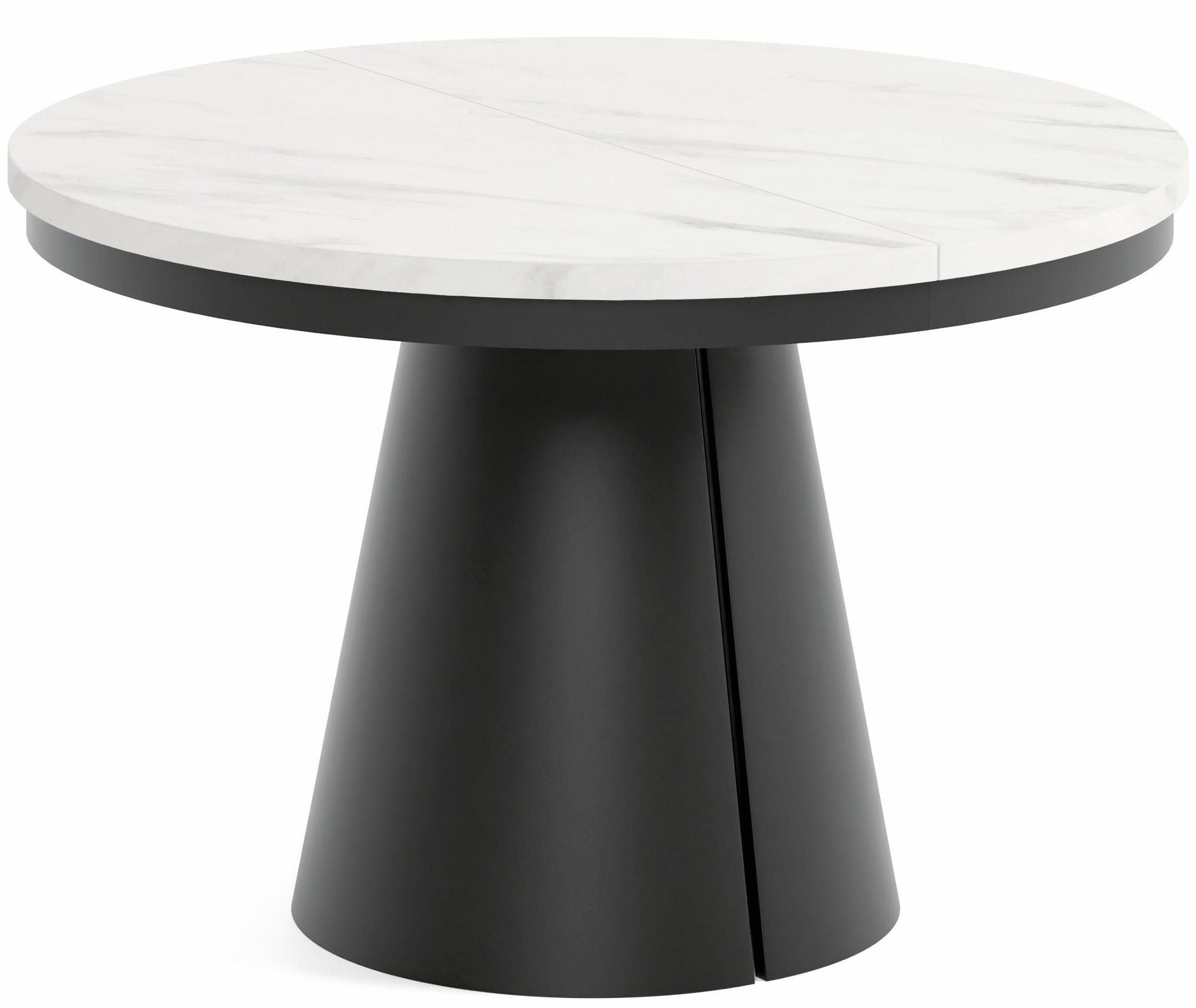 TISCH Schwarz ALMA Ausziehbar 120/196 cm - Schwarz, Holzwerkstoff (2/120/76cm) - Sepro Meble
