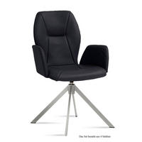 ARMLEHNSTUHL drehbar (4er-Set) Dedenia 58x92x60 Edelstahl/Anthrazit - Edelstahlfarben/Anthrazit, Kunststoff (60/92/58cm) - 58aufmkessel