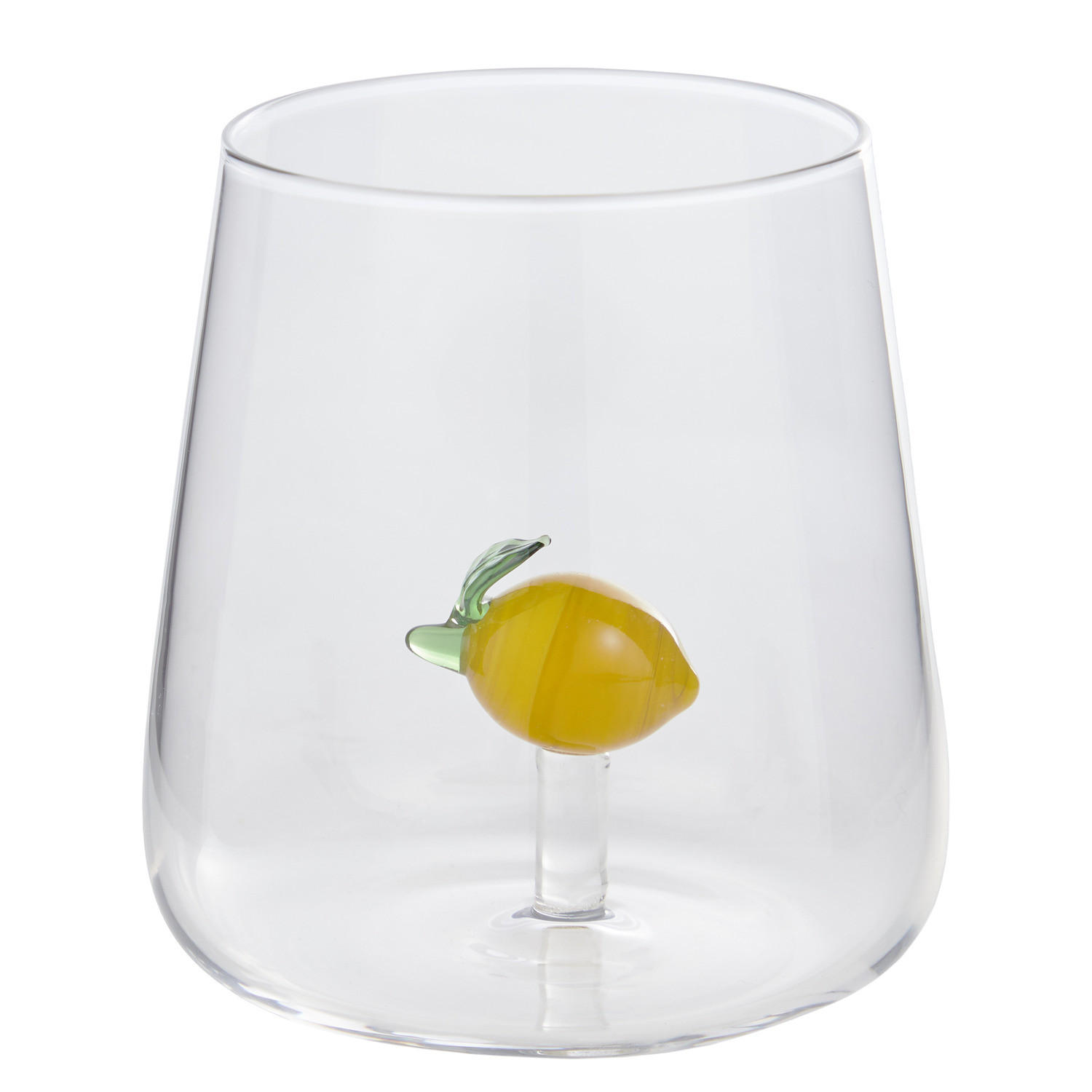 TRINKGLAS Sunny Joy Zitrone - Transparent, Glas (0.4L) - Butlers